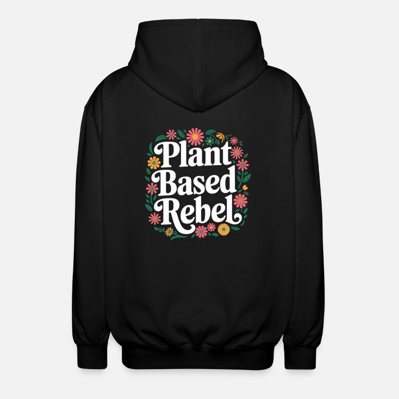Végétarien Végétalien Végétarien Végétarien - Veste à capuche unisexe - noir