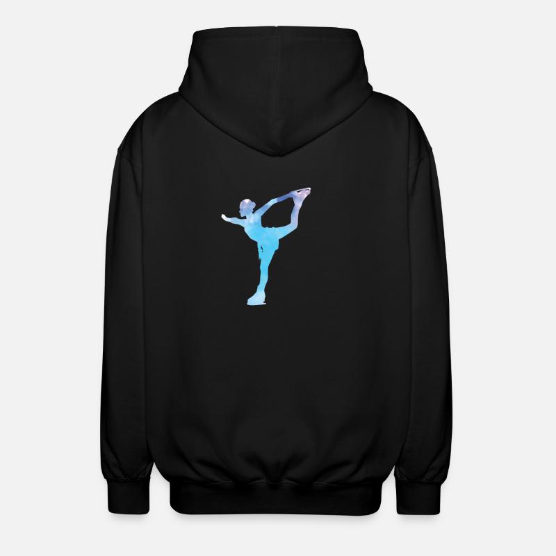 Figure Skating Skating Ice Skating - Unisex Hooded Jacket - black