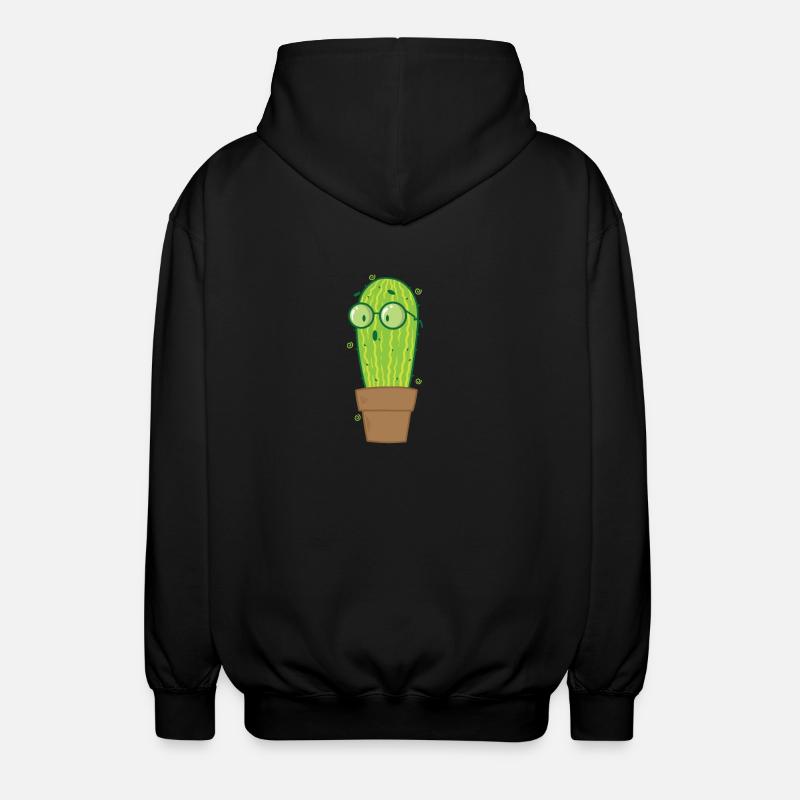 Plante de cactus Nerd - Veste à capuche unisexe - noir