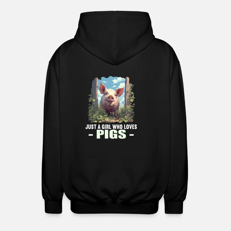 Cochon Cochon - Veste à capuche unisexe - noir