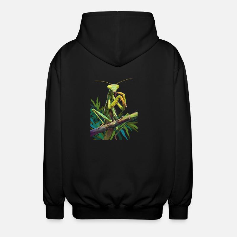 Gottesanbeterinnenen Gottesanbeterin - Unisex Kapuzenjacke - Schwarz