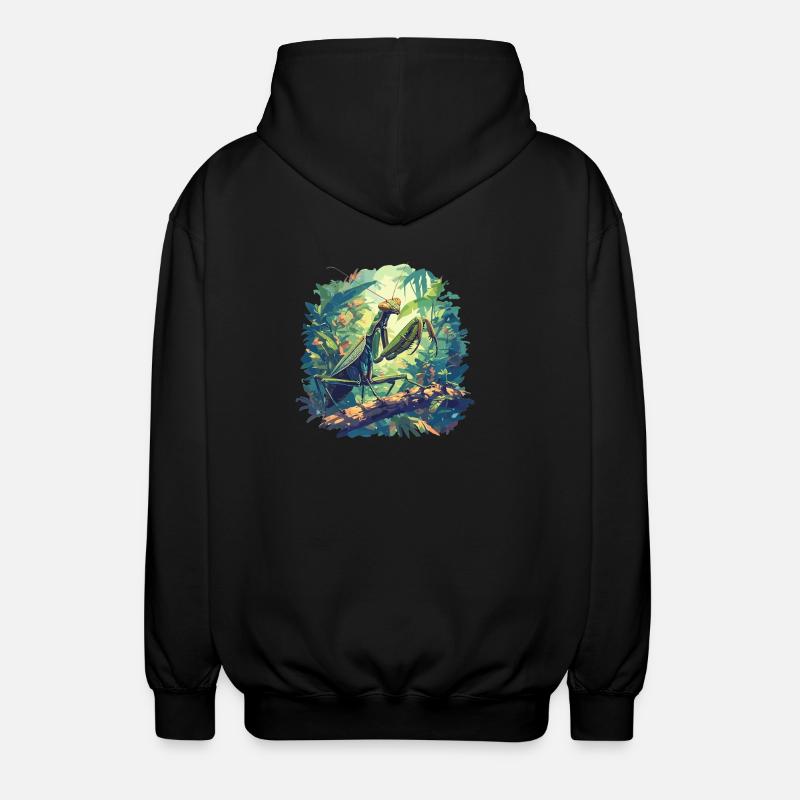 Gottesanbeterinnenen Gottesanbeterin - Unisex Kapuzenjacke - Schwarz
