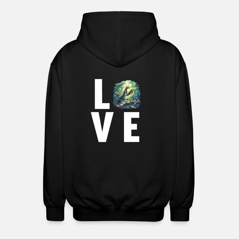 Gottesanbeterinnenen Gottesanbeterin - Unisex Kapuzenjacke - Schwarz