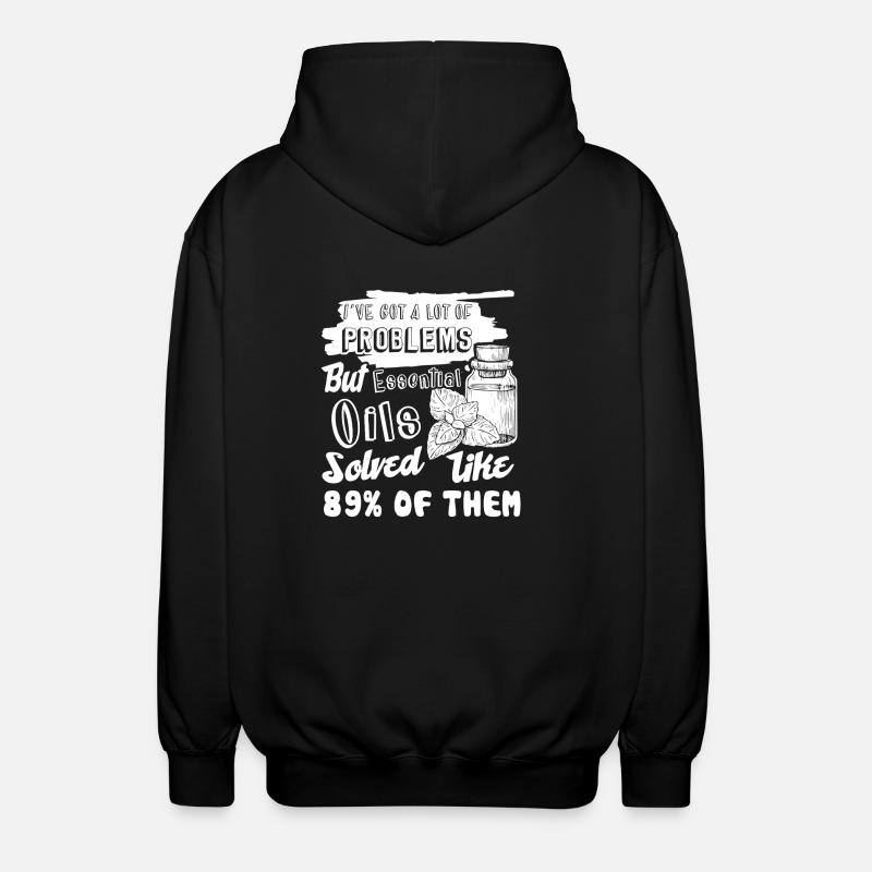 Essential Oil Funny Essential - Unisex Hooded Jacket - black