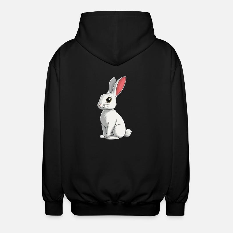 Bunny Bunny - Unisex Hooded Jacket - black