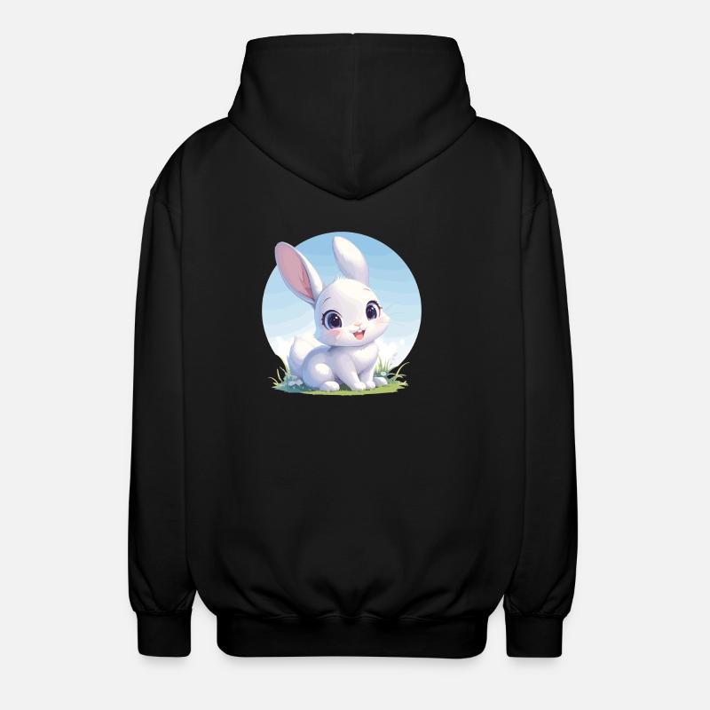 Lapin Lapin - Veste à capuche unisexe - noir