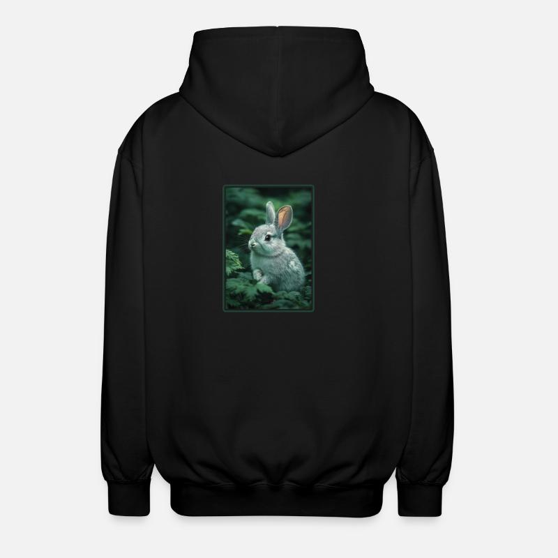Lapin Lapin - Veste à capuche unisexe - noir