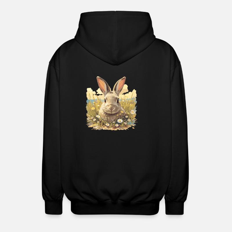 Bunny Bunny - Unisex Hooded Jacket - black