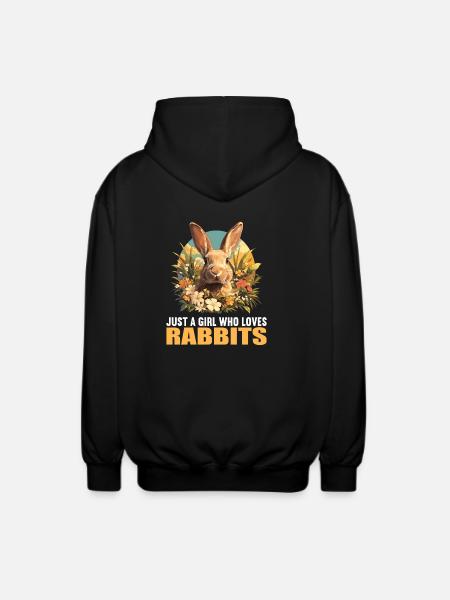 Bunny Bunny - Unisex Hooded Jacket - black