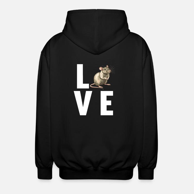 Rat Rat - Veste à capuche unisexe - noir