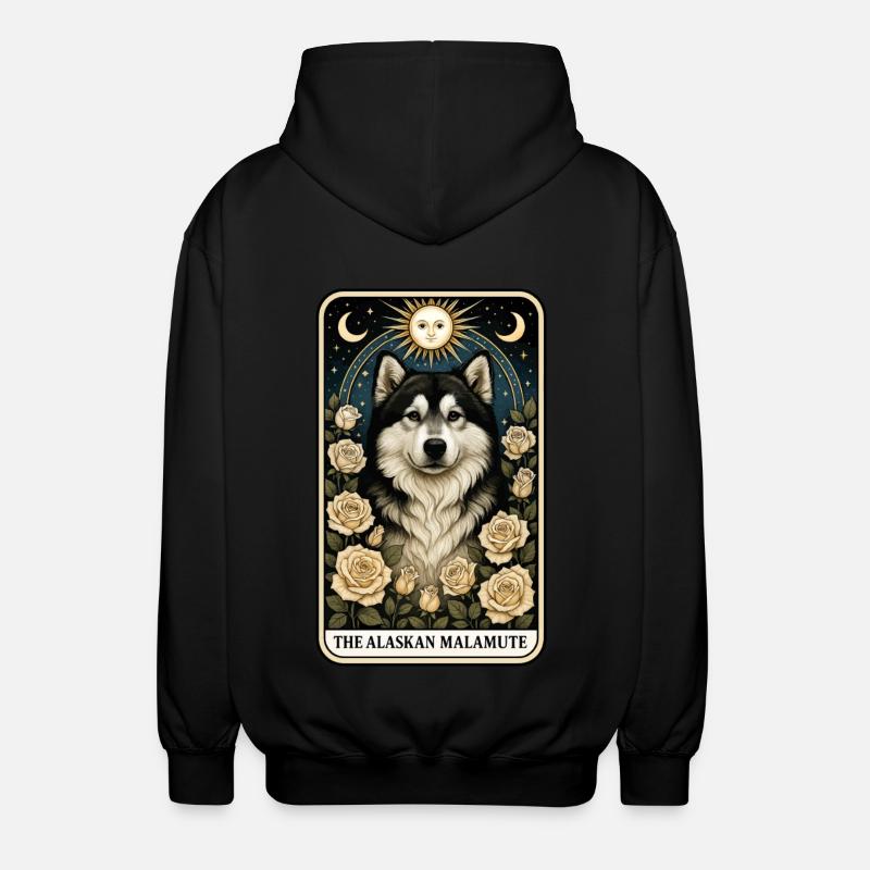 Alaskan Malamute - Unisex Kapuzenjacke - Schwarz