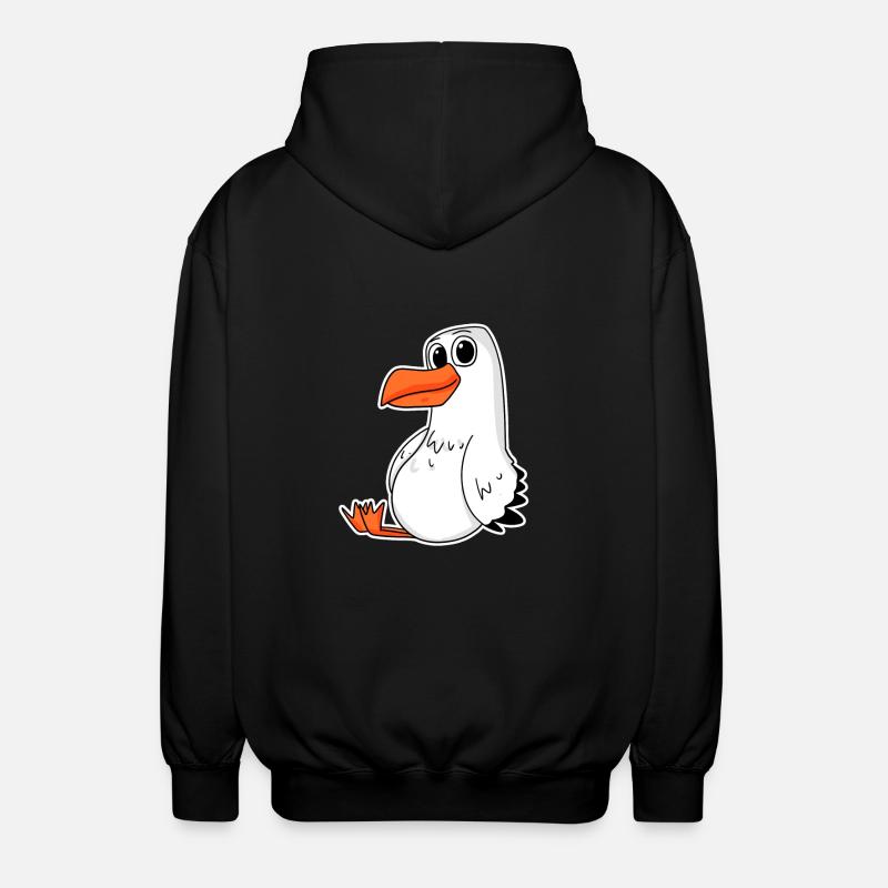 mouette - Veste à capuche unisexe - noir
