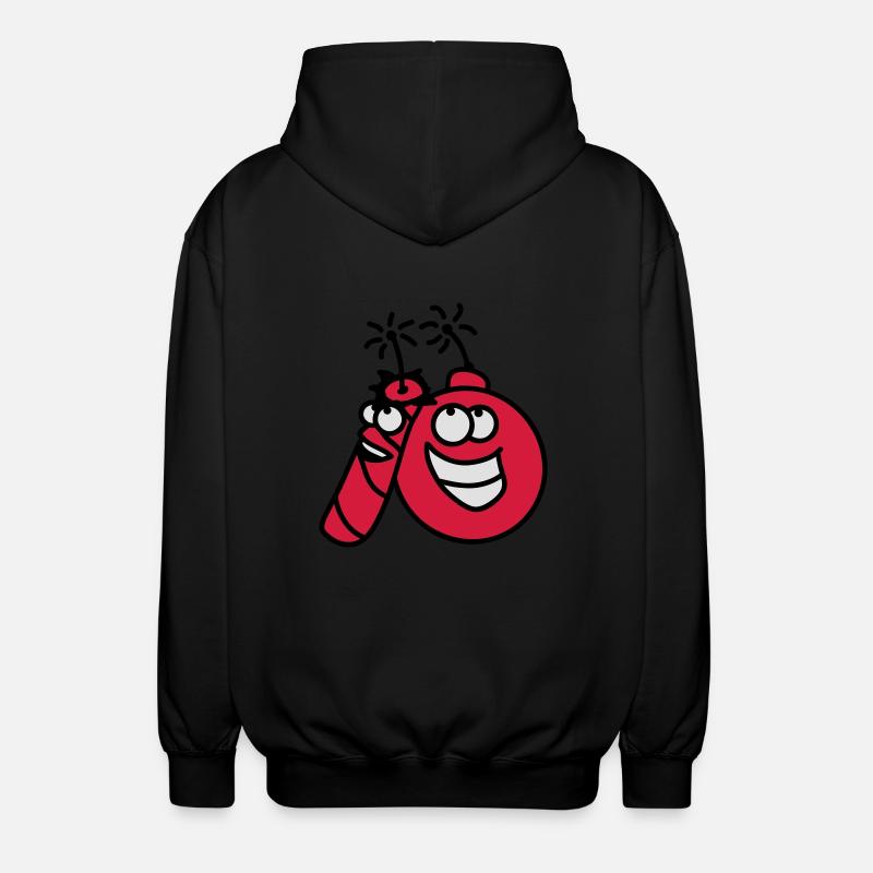 explosive - Unisex Hooded Jacket - black