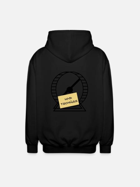 Und Tschüss - Unisex Kapuzenjacke - Schwarz