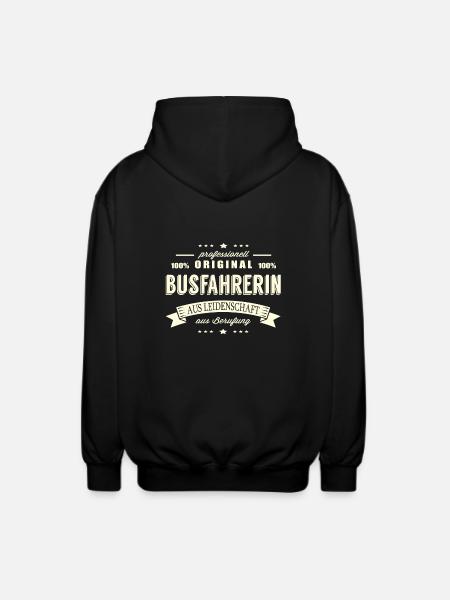 Busfahrerin aus Leidenschaft - Unisex Kapuzenjacke - Schwarz