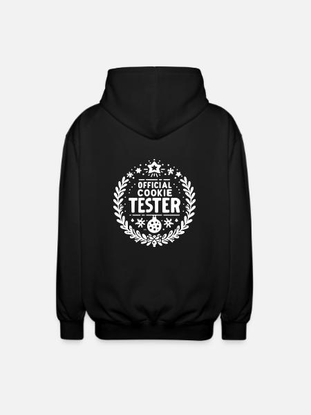 Official Cookie Tester - Unisex Hooded Jacket - black