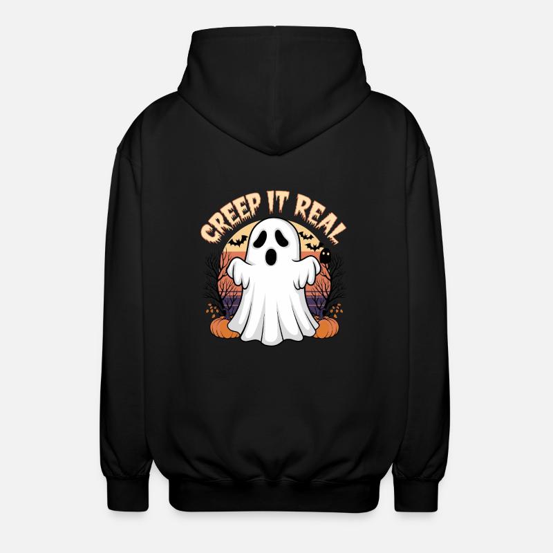 Grusel es echt - Unisex Kapuzenjacke - Schwarz