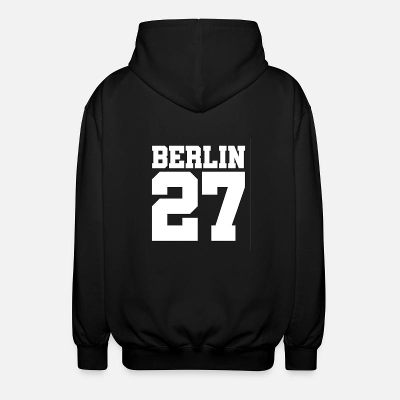 Berlin 27 - Bezirk - Postleitzahl - Geschenkidee - Unisex Kapuzenjacke - Schwarz