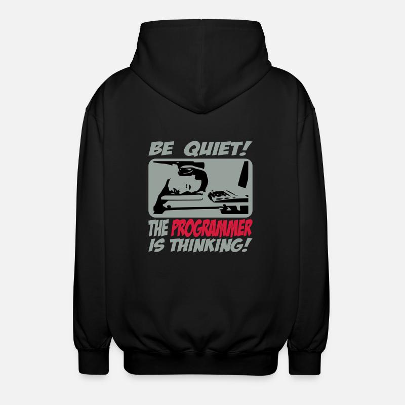 theprogrammer_3c - Unisex Hooded Jacket - black