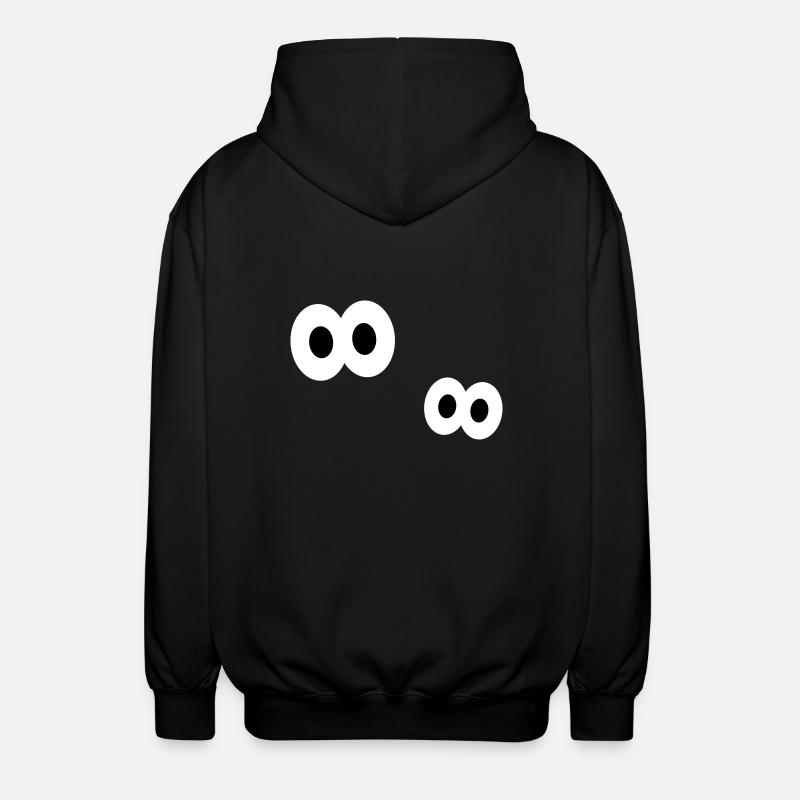 Augen - Unisex Kapuzenjacke - Schwarz