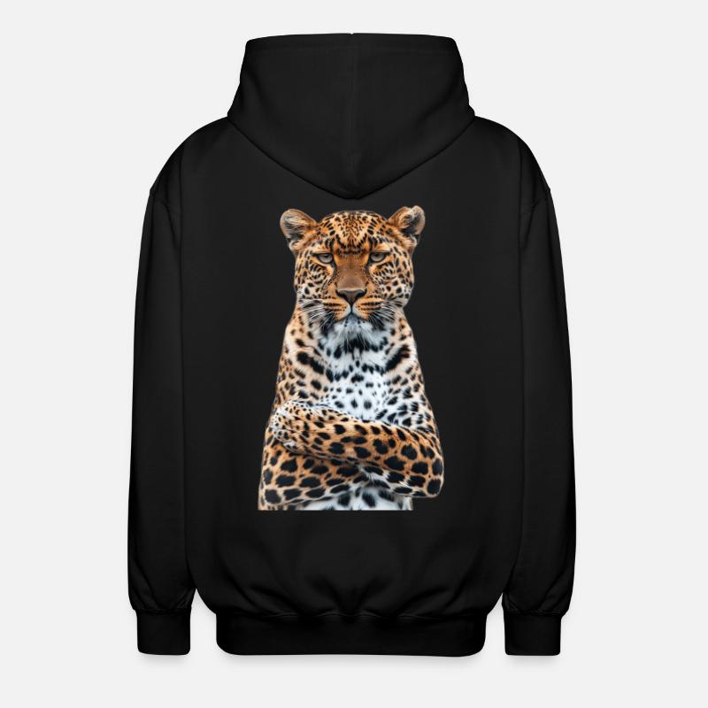 Léopard - Veste à capuche unisexe - noir