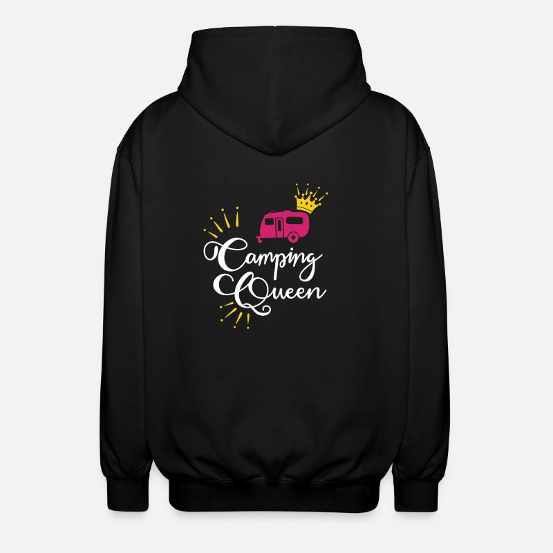 Camping Queen Caravane - Veste à capuche unisexe - noir
