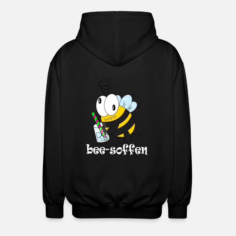 bee soffen - Unisex Kapuzenjacke - Schwarz