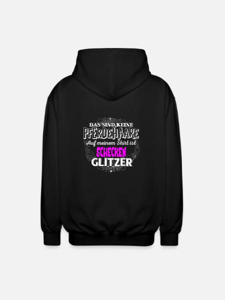 SCHECKEN - Glitzer - Unisex Kapuzenjacke - Schwarz