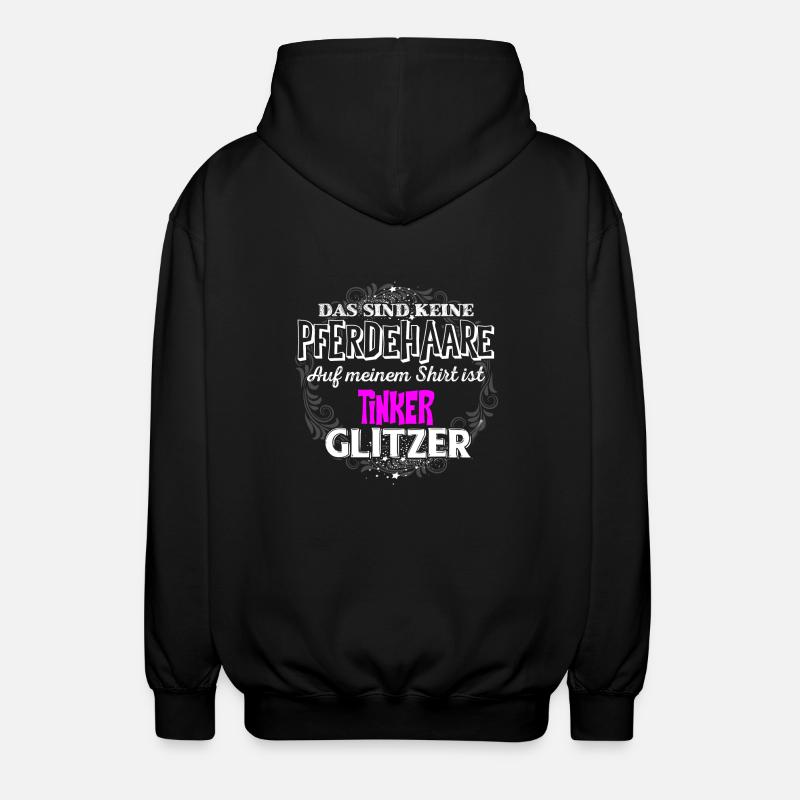 TINKER - Glitzer - Unisex Kapuzenjacke - Schwarz