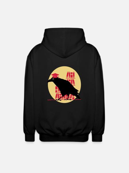 Dr. Crow - Unisex Kapuzenjacke - Schwarz