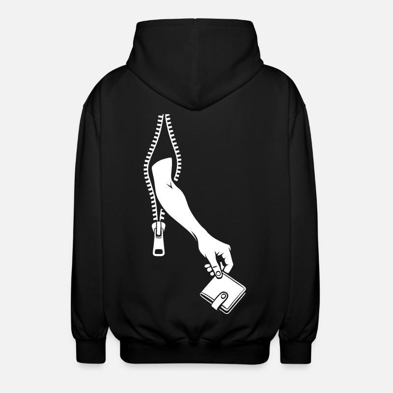 Taschendieb - Unisex Kapuzenjacke - Schwarz