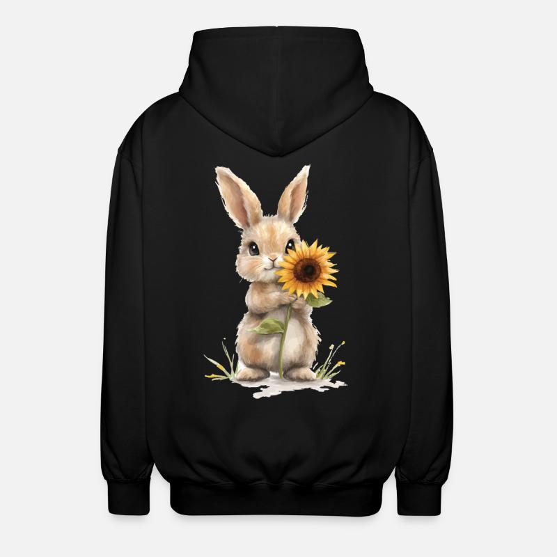 Elefant - Unisex Kapuzenjacke - Schwarz