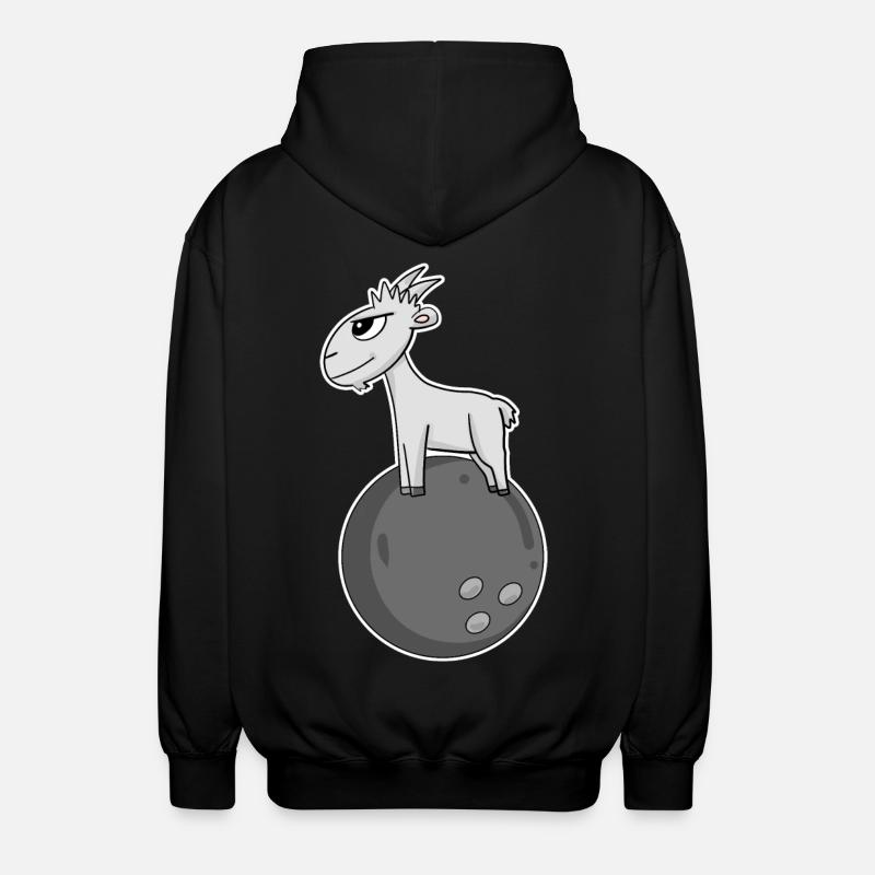 Goat Bowling - Unisex Hooded Jacket - black