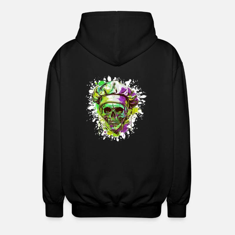 Crâne de chef - Veste à capuche unisexe - noir