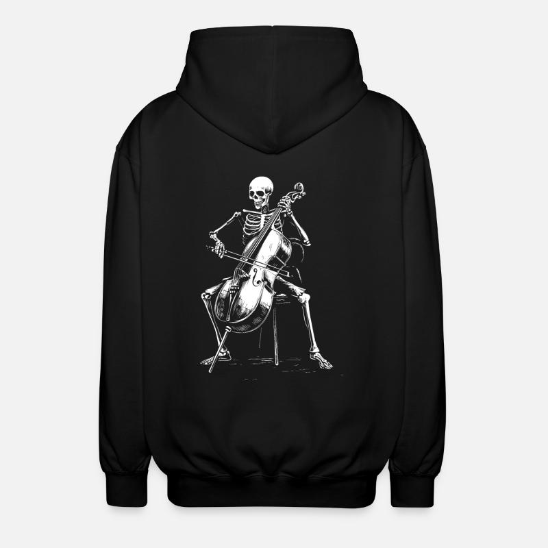 Cello of Death - Unisex Hooded Jacket - black