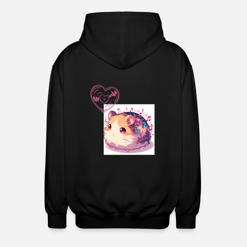 Hamster à Univeresum - Veste à capuche unisexe - noir