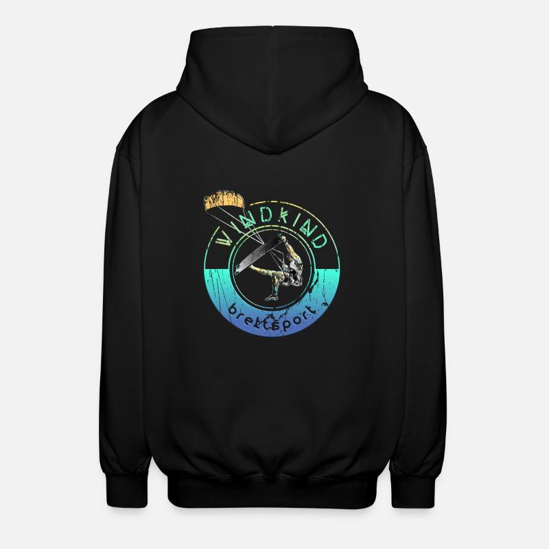 Kitesurfeur Windkind 2 0 - Veste à capuche unisexe - noir