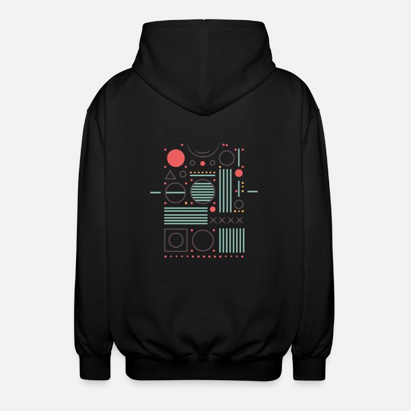 Design "Elementar" - Unisex Kapuzenjacke - Schwarz