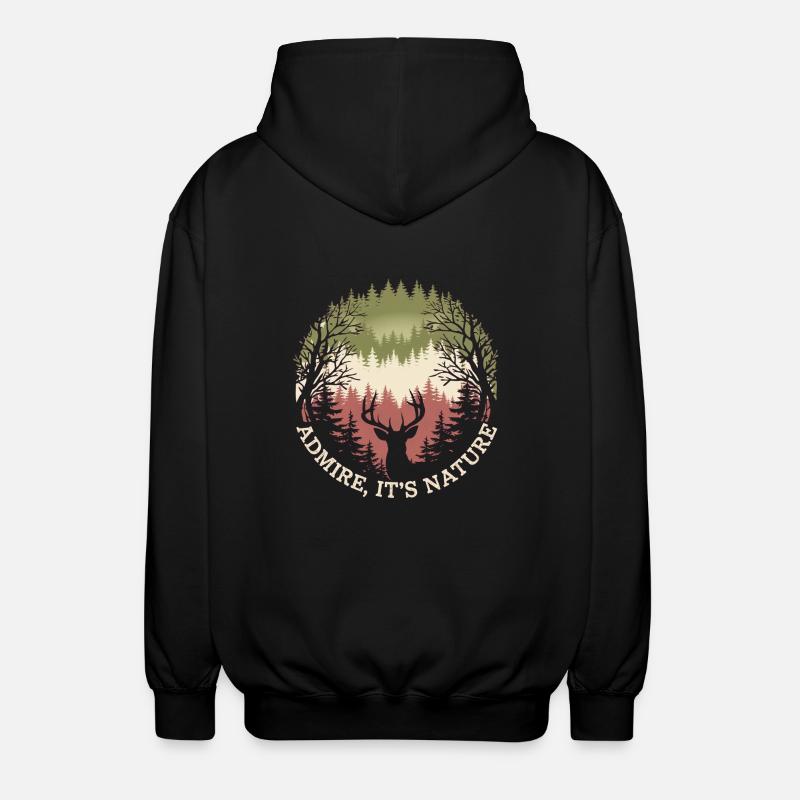respirez c'est la nature - Veste à capuche unisexe - noir