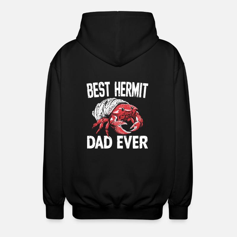 Best Hermit Crab Dad - Unisex Hooded Jacket - black
