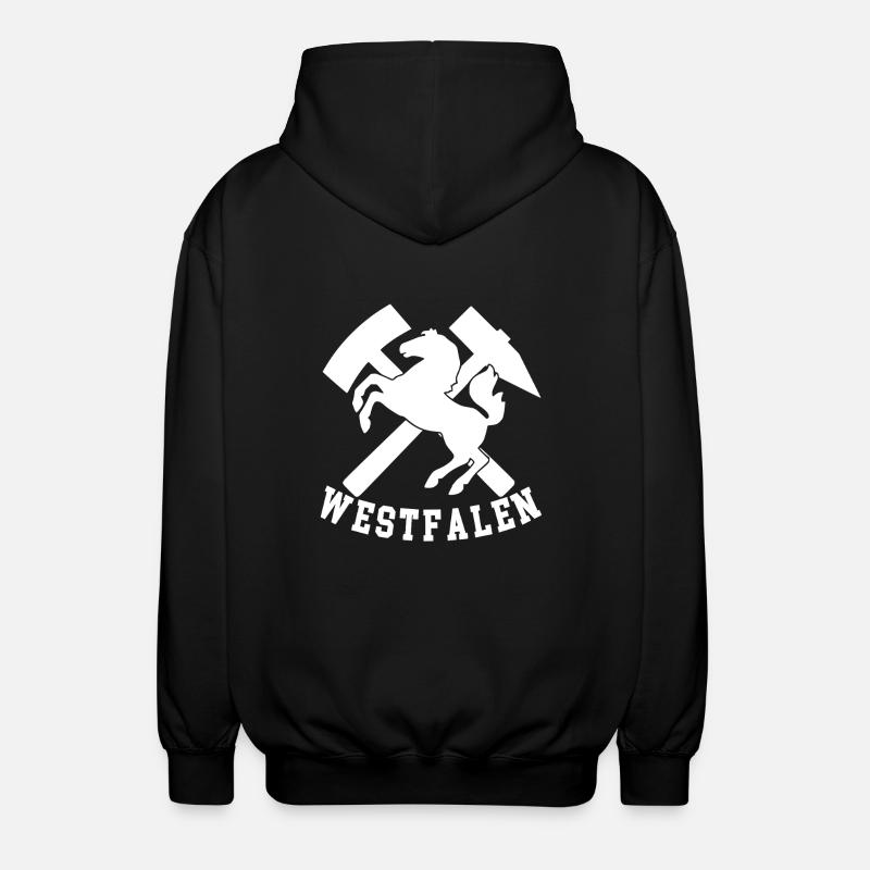 Logo de Westphalie - Veste à capuche unisexe - noir