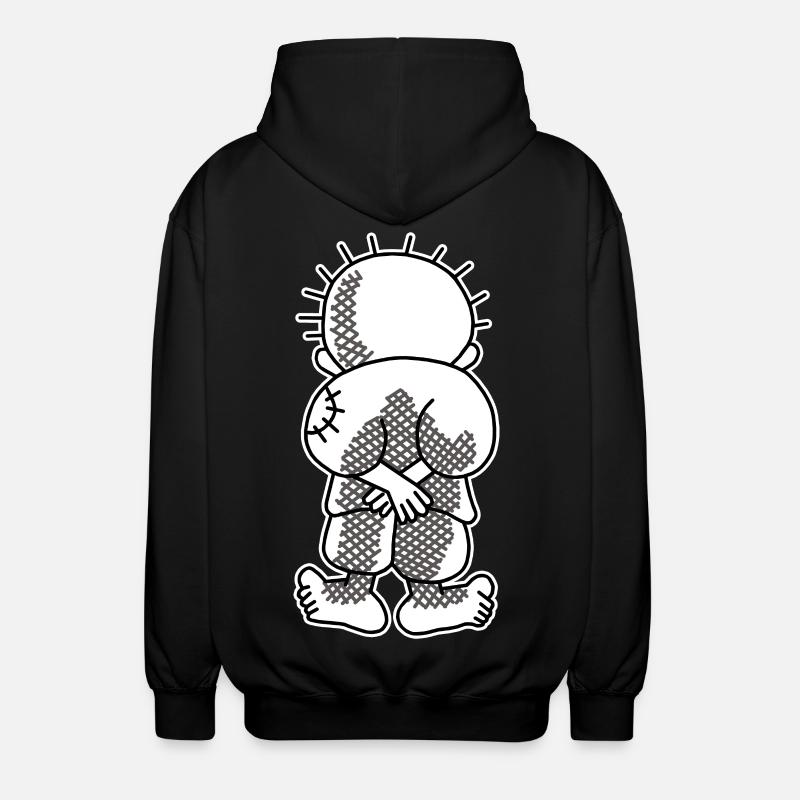 Handala Zicklein - Unisex Kapuzenjacke - Schwarz
