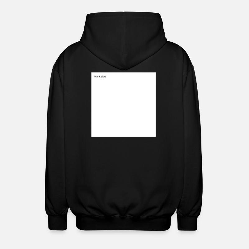blank slate - Unisex Kapuzenjacke - Schwarz