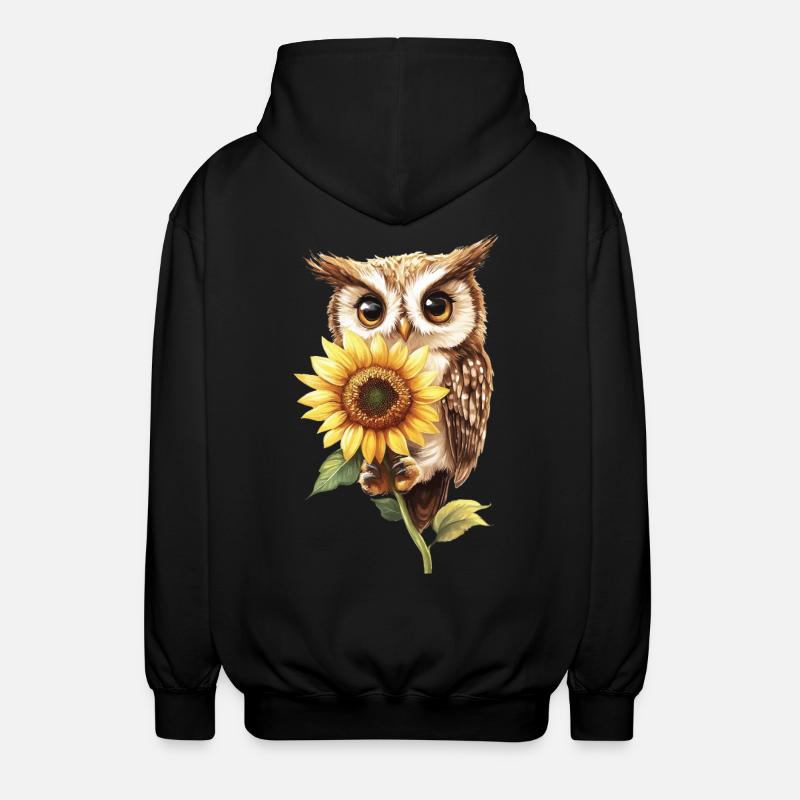 Schneeleopard - Unisex Kapuzenjacke - Schwarz