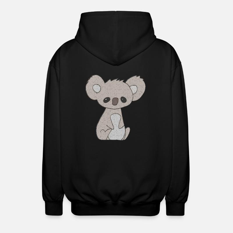 koala bär - Unisex Kapuzenjacke - Schwarz