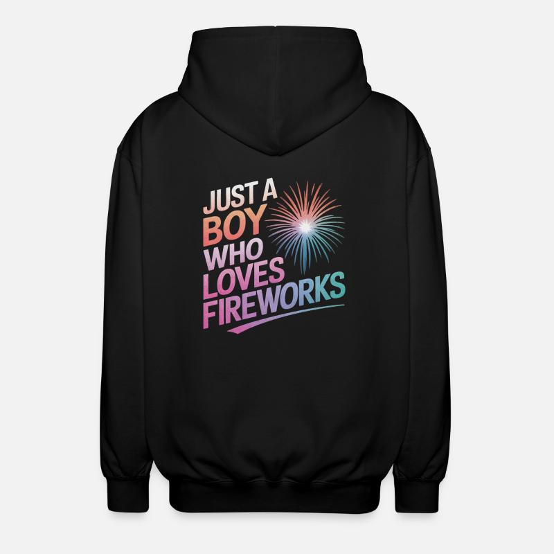 Pyrotechnics Fireworks Pyrotechnics - Unisex Hooded Jacket - black