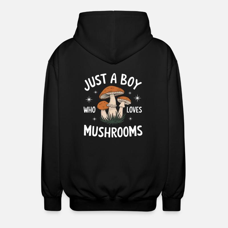 Champignons Champignons Champignon Champignon - Veste à capuche unisexe - noir