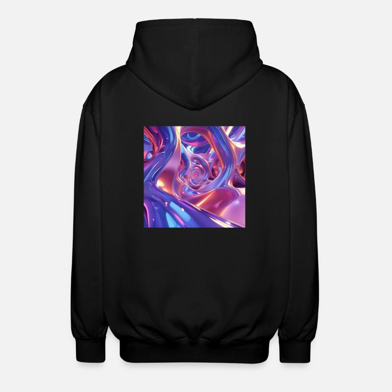 Kunst - Unisex Kapuzenjacke - Schwarz