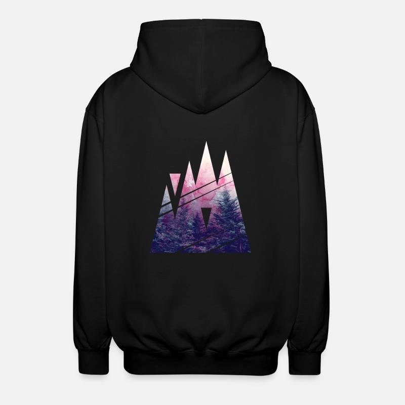 Forme de Woods - Veste à capuche unisexe - noir
