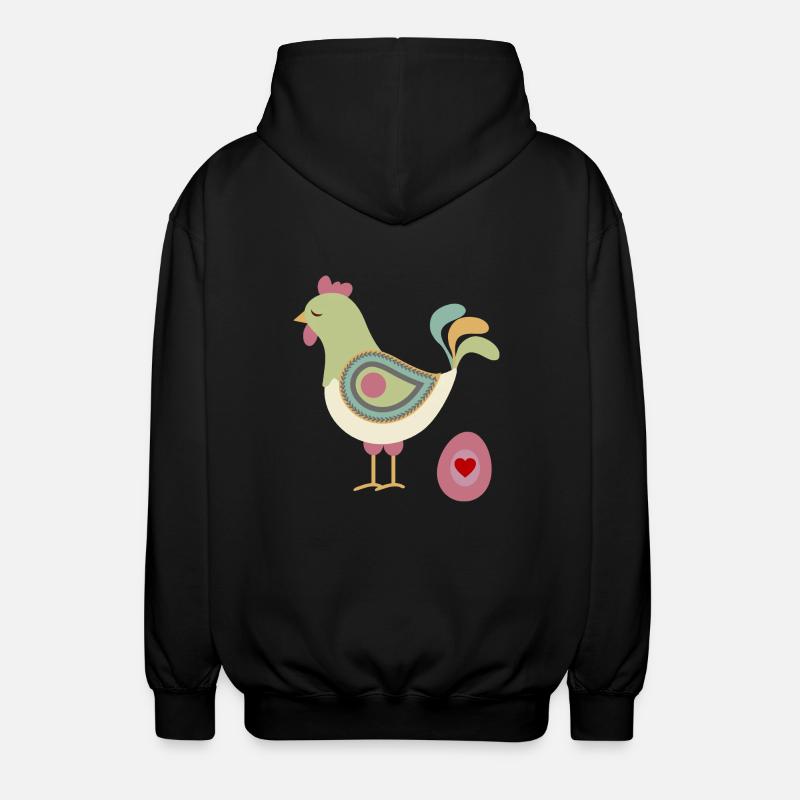 chicken11 - Veste à capuche unisexe - noir